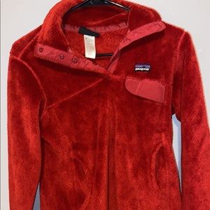 Small red kids Patagonia jacket never worn